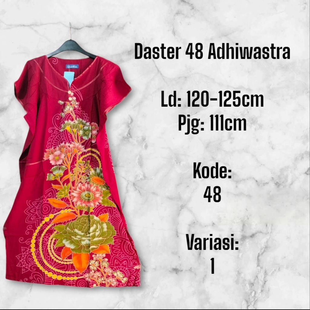 Daster Adhiwastra Rempel Label Biru ( dst 02 dan 48)