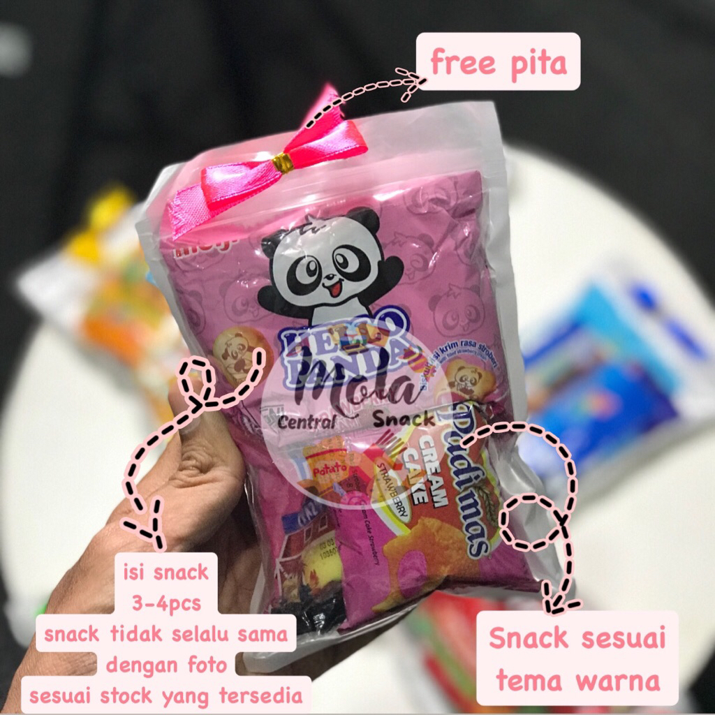 

Mini Gift Snack Tema Warna Pink