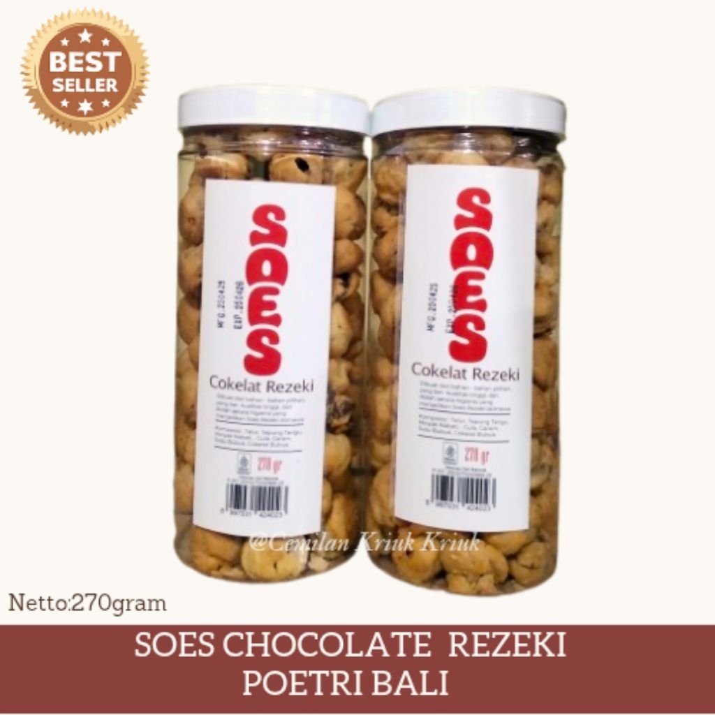 

SOES Cokelat Rezeki 270gram-Cemilan Kriuk Kriuk