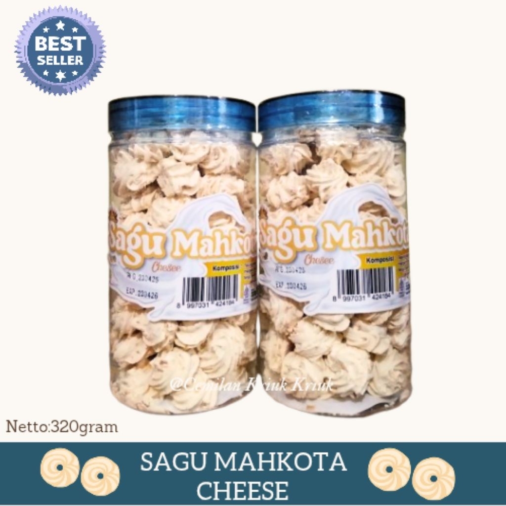 

Poetri Bali-SAGU MAHKOTA 370gram-Cemilan Kriuk Kriuk