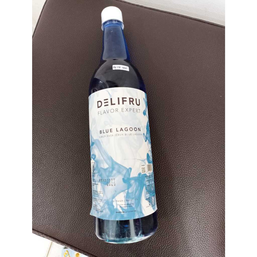 

DELIFRU SYRUP DRINK KEMASAN 1 LITER BLUE LAGOON PREMIUM/BPOM/HALAL