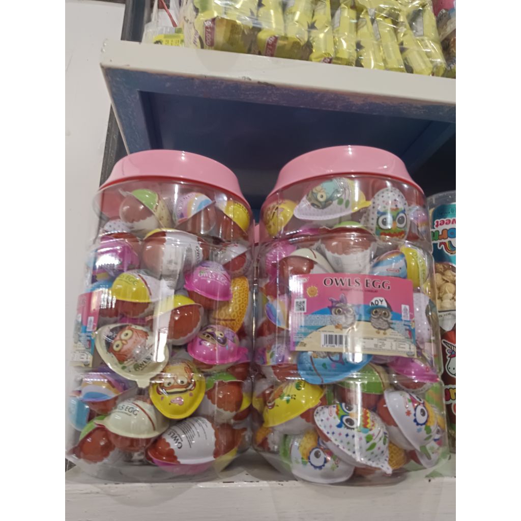 

OWLS EGG biskuit colek cokelat 360gr / 60 pcs @ 6gr
