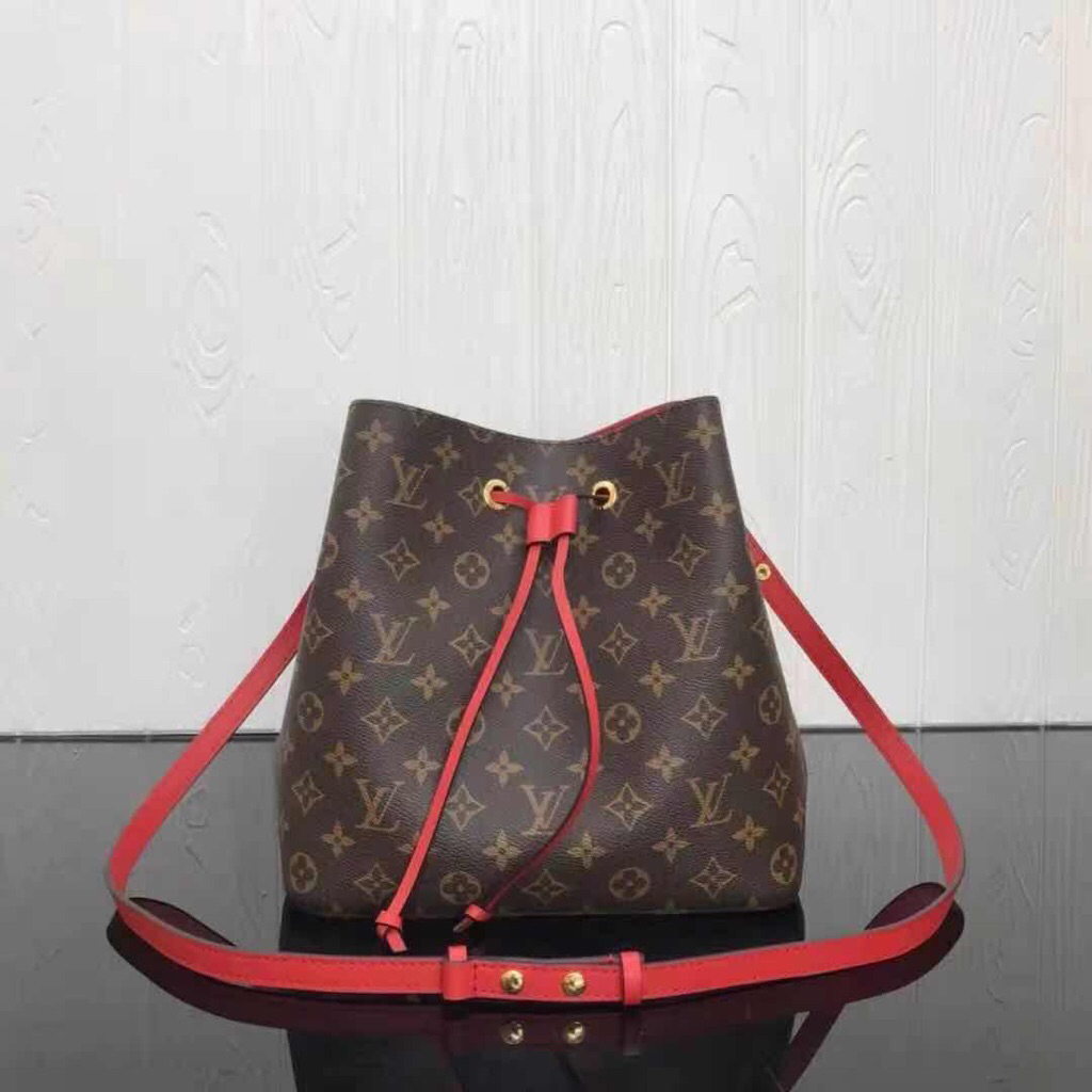 Tas Wanita Neo Noe Monogram Kombinasi Leather Full Leather Quality