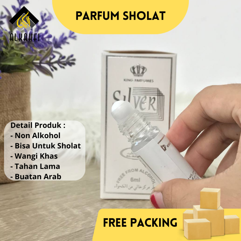 Al Raehan Arab Roll Silver Original - Parfum Cowok / Parfume Pria / Minyak Wangi Sholat / Farfum Non