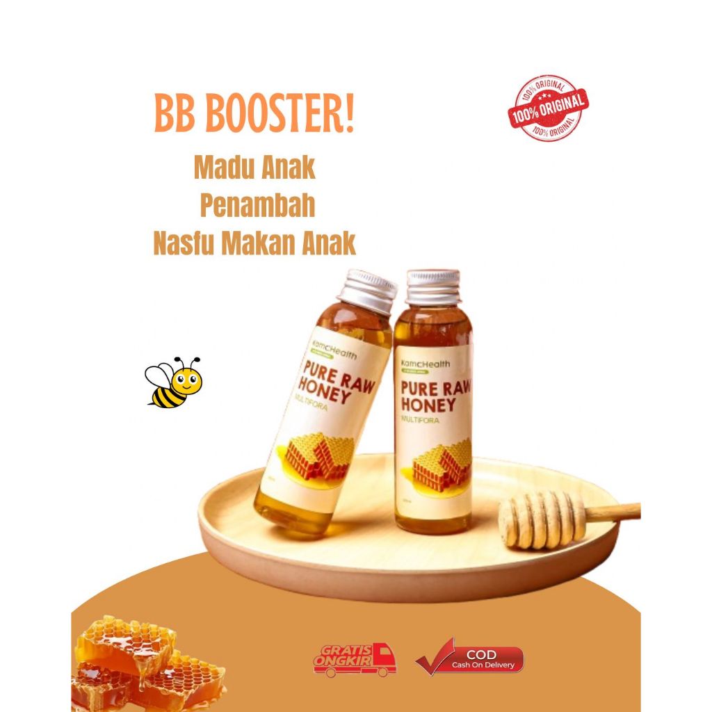 

Pure Raw Honey (Madu Murni 100%) BB Boster anak Imunitas
