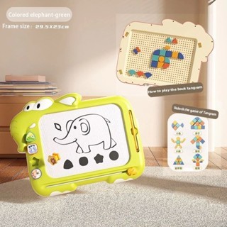 

Mainan Edukatif 2in1 Mainan Papan Tulis Gambar Magnetik Ganda Dapat Dihapus Multifungsi untuk Anak