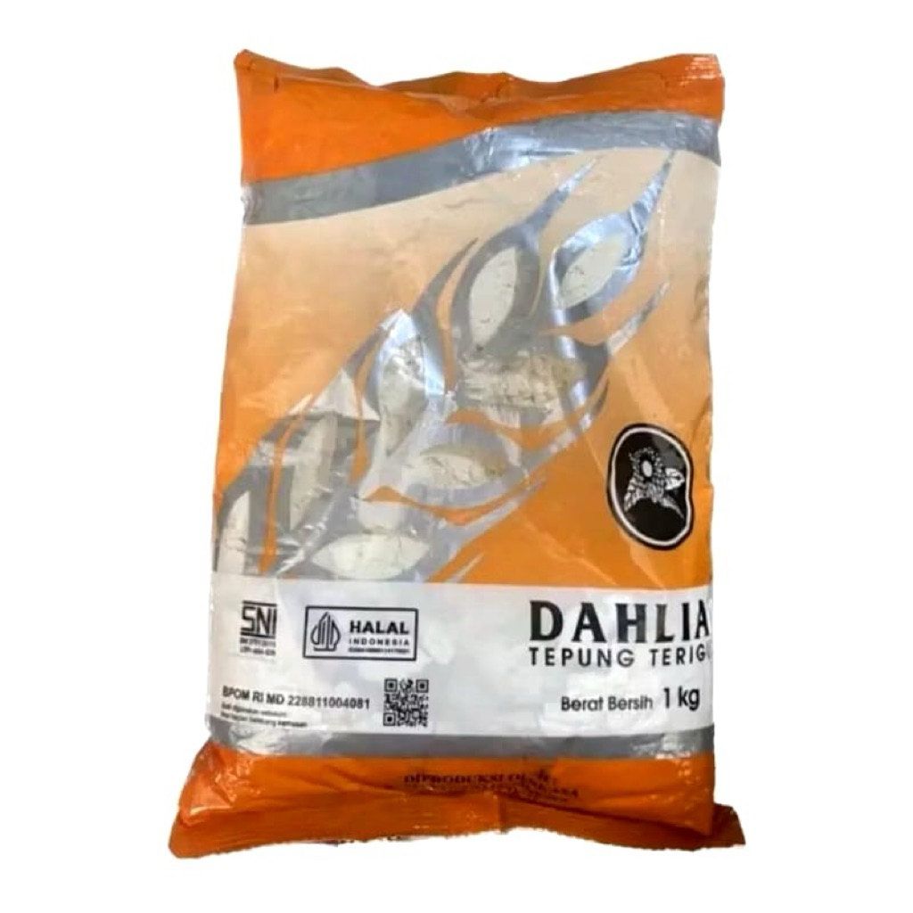 

Tepung Terigu Dahlia kemasan 1kg | Tepung terigu Protein rendah