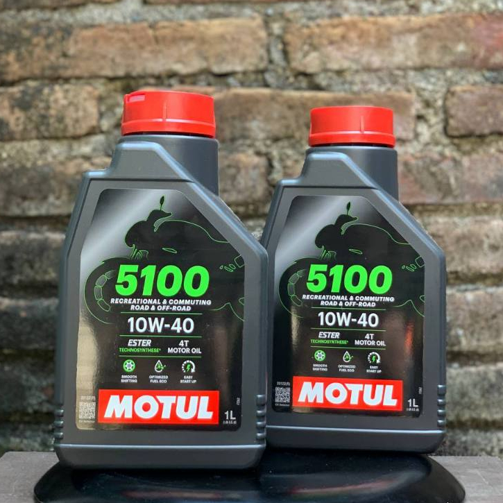 Oli Mesin MOTUL 5100 ESTER 1 Liter Oli Mesin Trail Ninja Vixion Byson Klx DLL