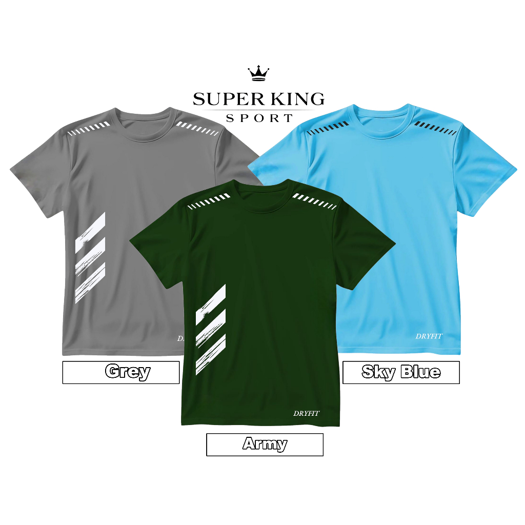 Kaos olahraga dryfit Kaos training polos Kaos sport lengan pendek Baju olahraga dryfit Kaos gym fitn