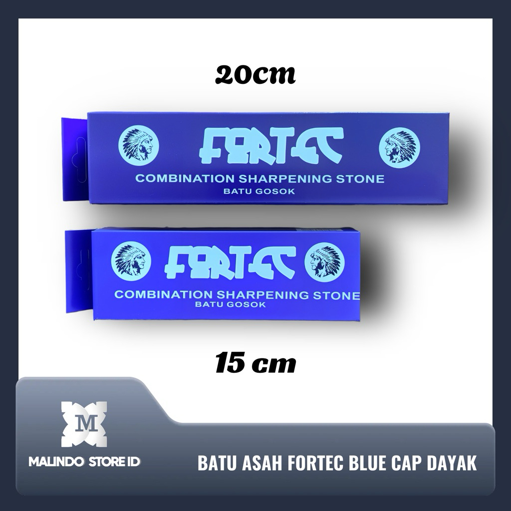 Batu Asahan Fortec Biru Cap Dayak 6” & 8”