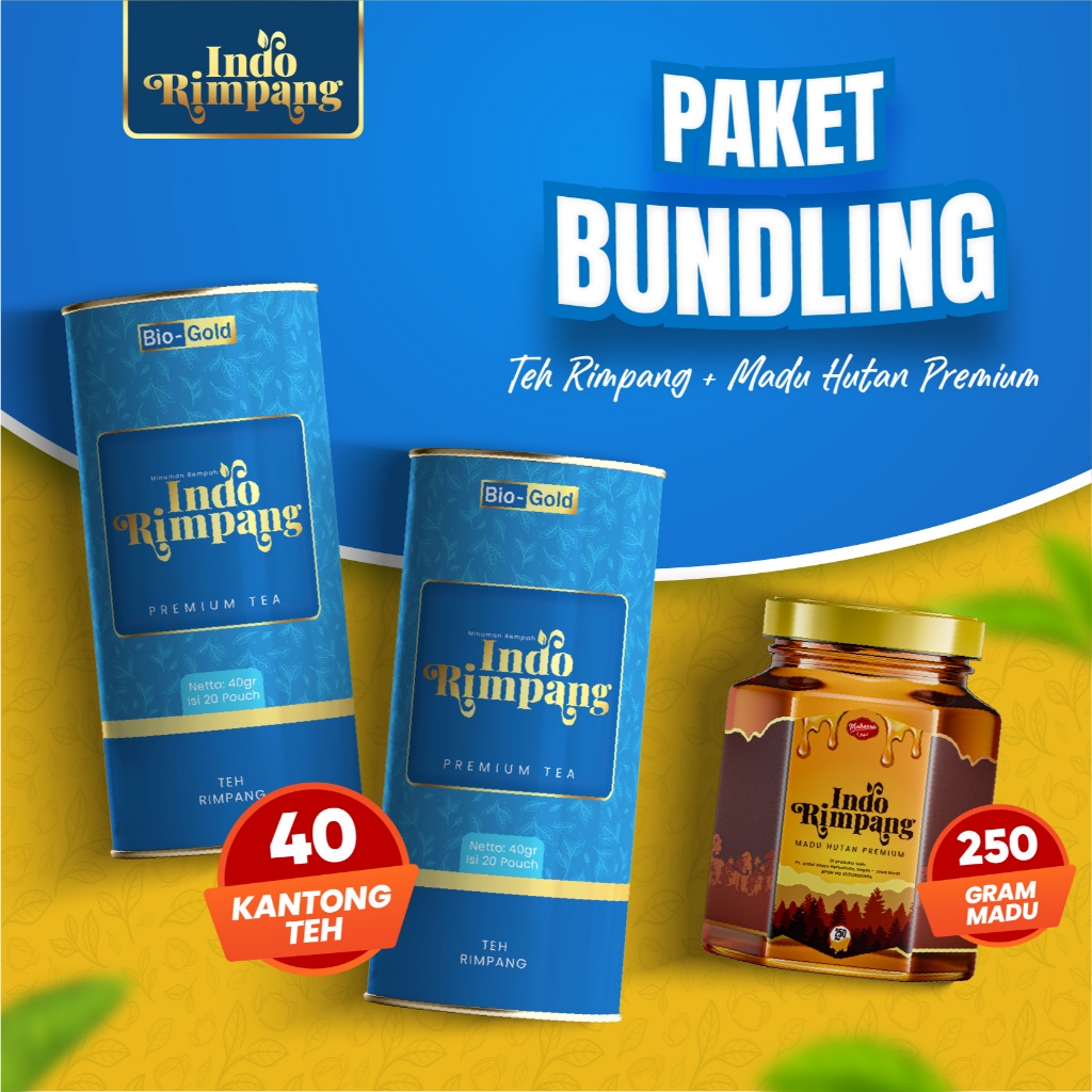 

Bundling Teh Indo Rimpang + Madu Indo Rimpang Ramuan Herbal & Madu Hutan untuk Diet Pelangsing Alami