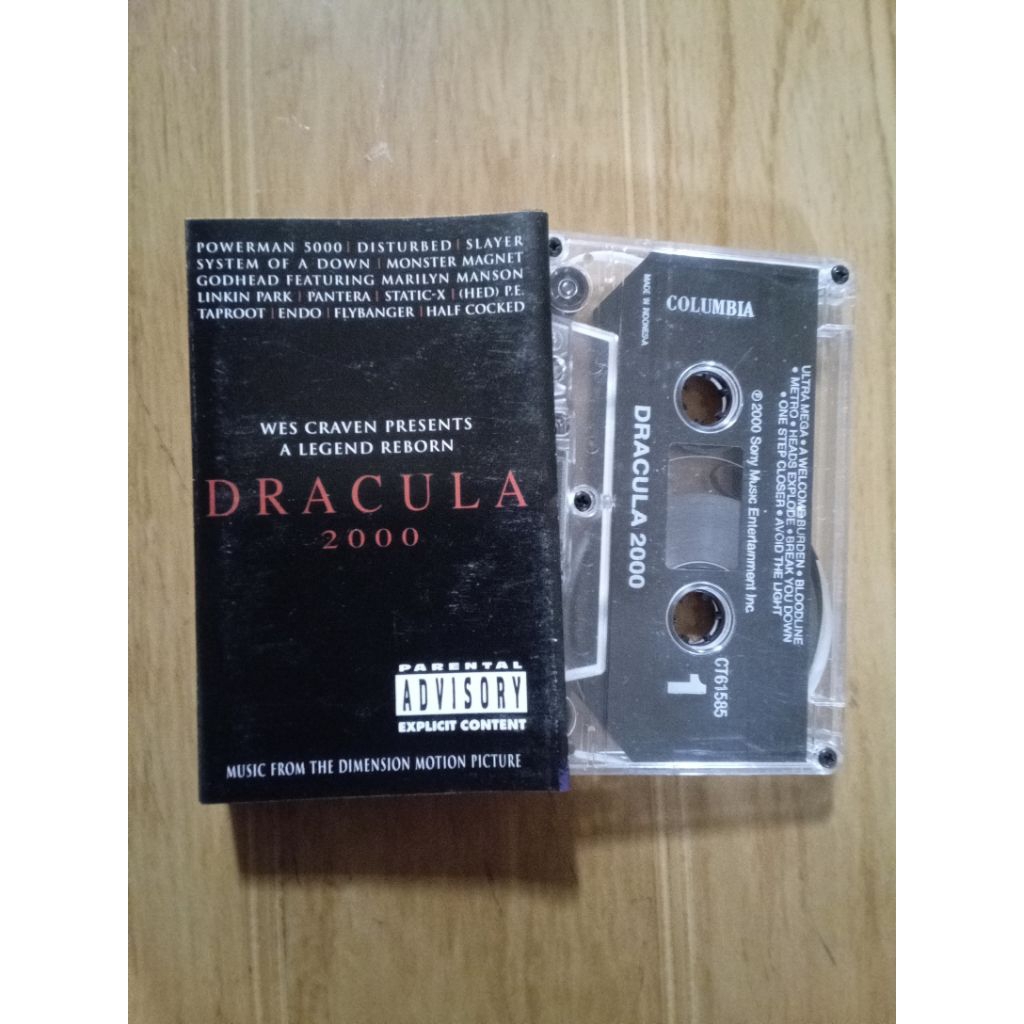 kaset pita soundtrack dracula 2000