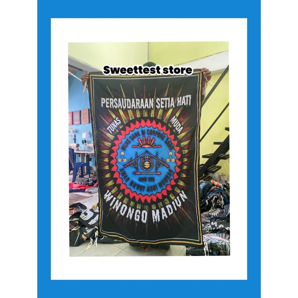 READY STOK 200x300cm + FREE STICKER, BENDERA PRINTING WINONGO MADIUN, GIANTFLAG WINONGO, BENDERA PSH