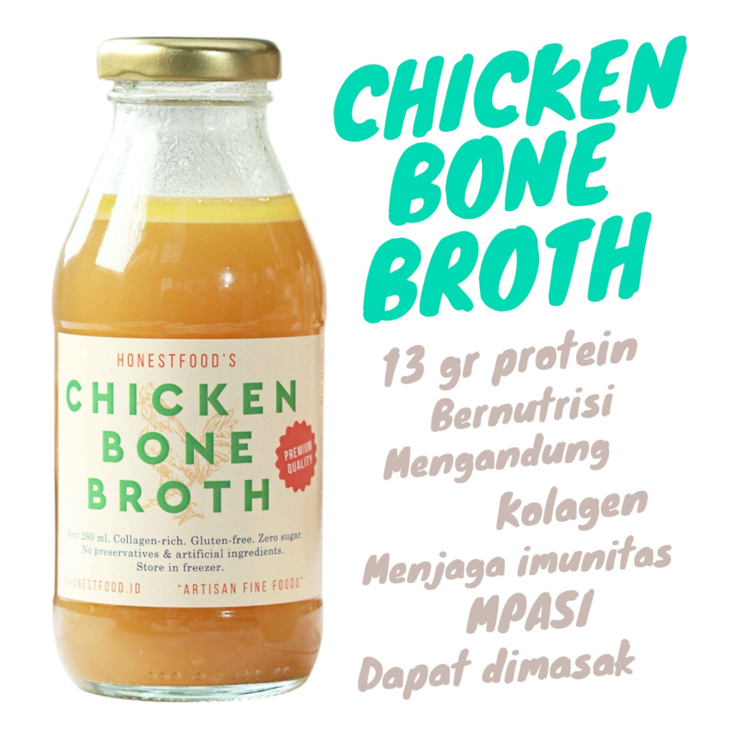 

Kaldu Tulang Ayam Premium/Chicken Bone Broth HONESTFOOD/Sup Kaldu Ayam/MPASI
