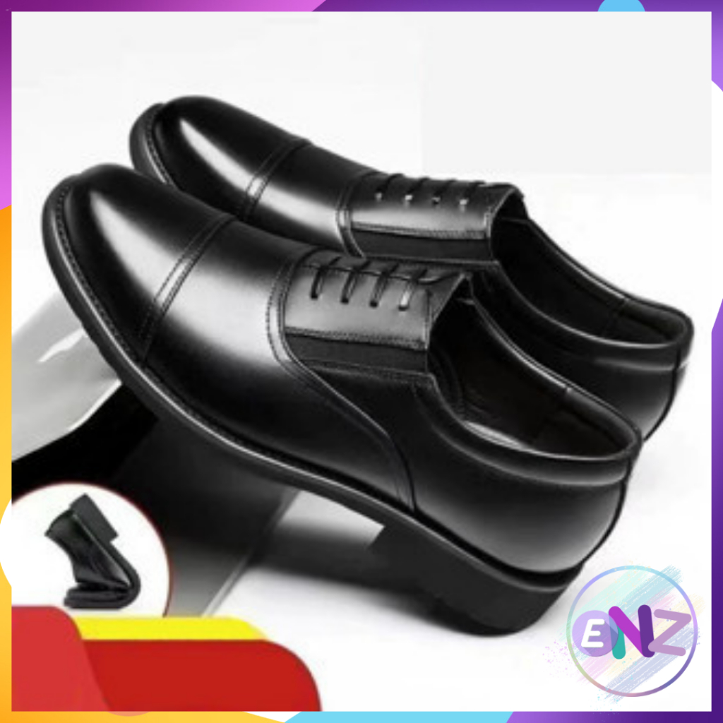 ENZ ® Sepatu Kulit Pria Hitam Sepatu kulit Orientasi liburan Kualitas yang luar biasa 7006