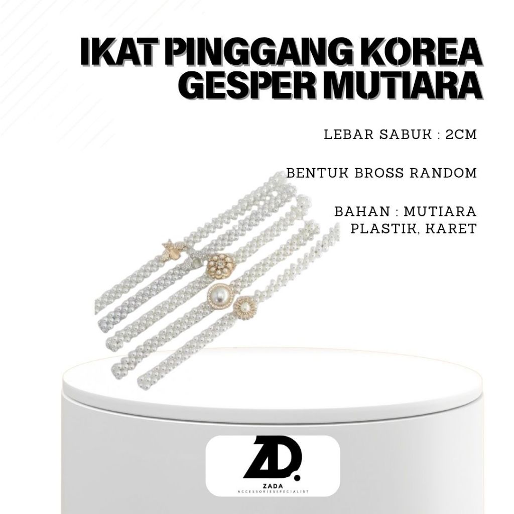 Ikat Pinggang Korea Ikat Pinggang Mutiara Belt Mutiara Fashion Gesper Rantai Murah