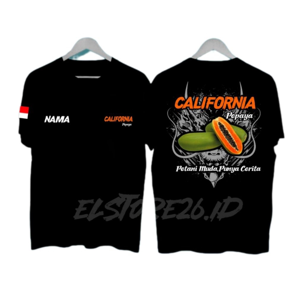KAOS PETANI MUDA PEPAYA CALIFORNIA//TSHIRT NEW