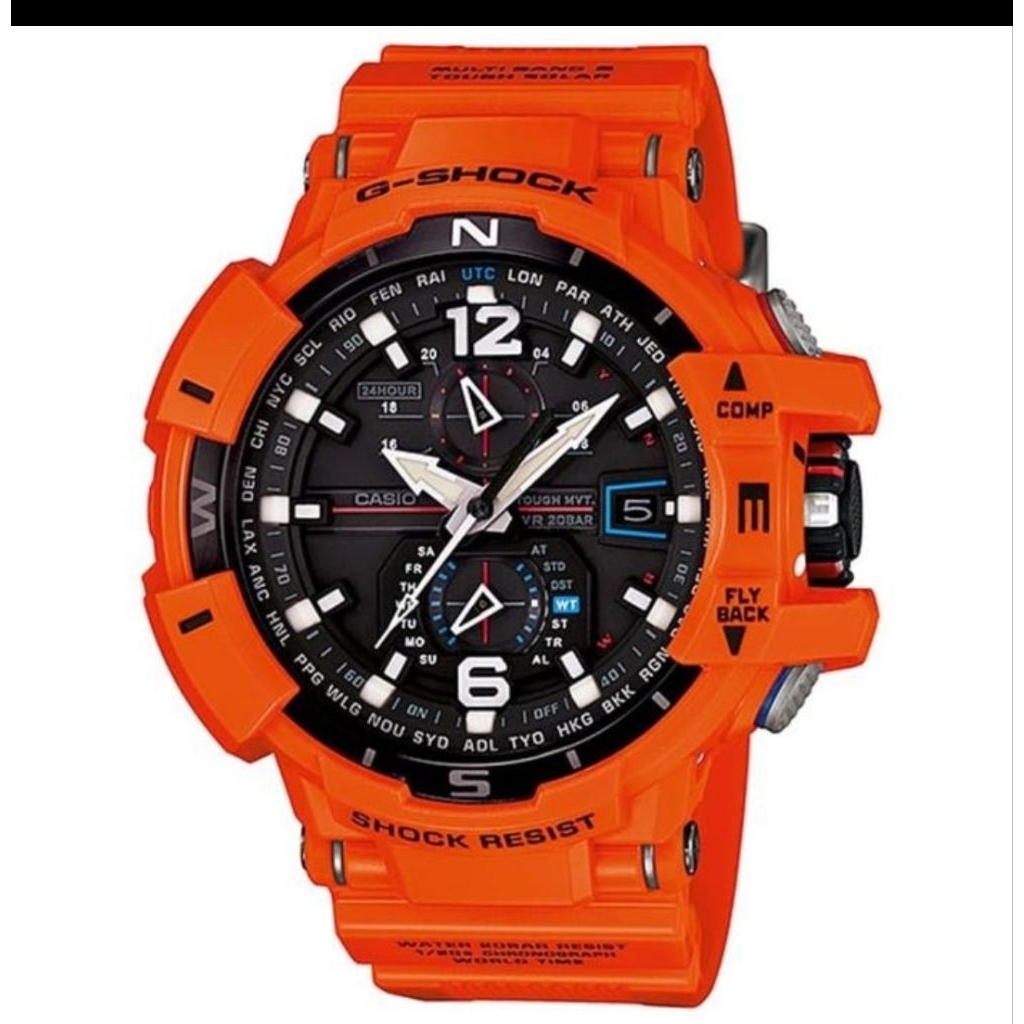 JAM TANGAN PRIA  G-SHOCK GW-A1100R-4ADR ORANGE ORIGINAL