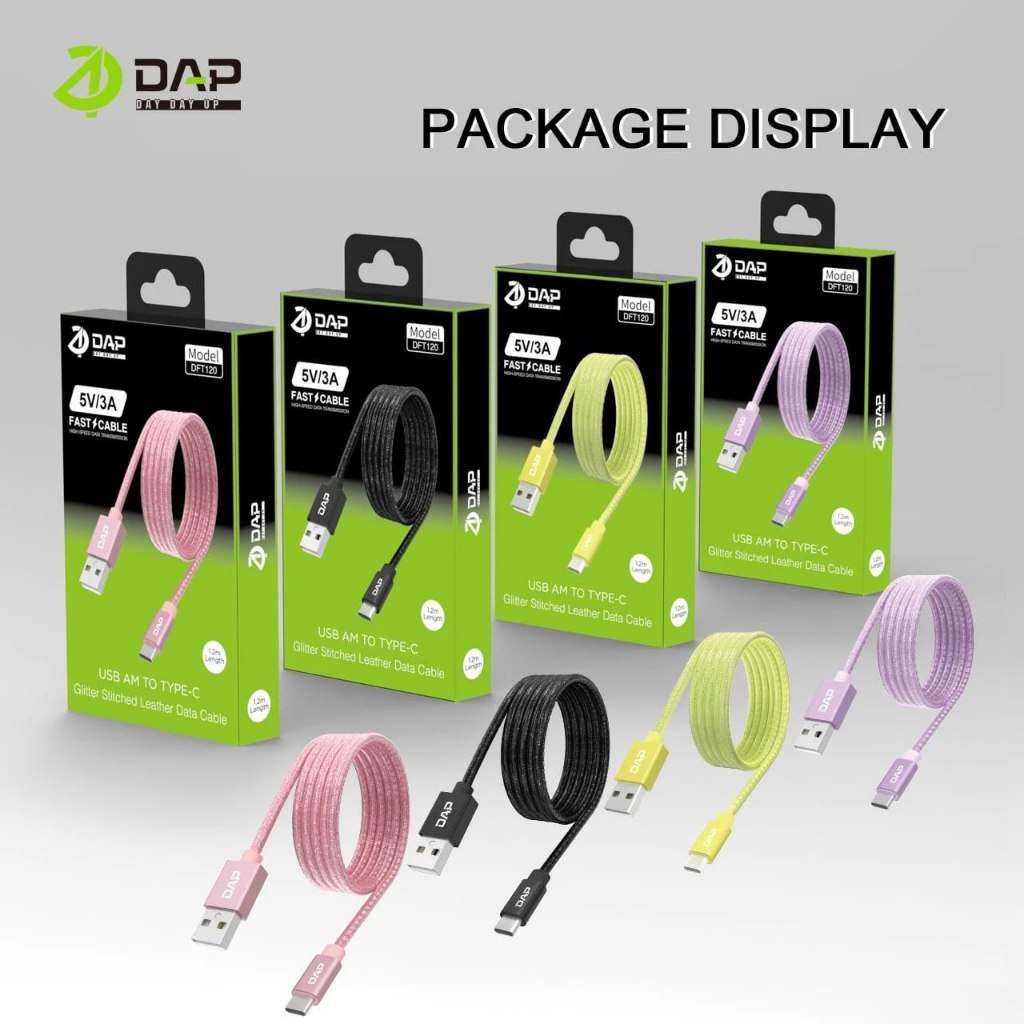 KABEL DATA DAP DFC120 | TYPE C TO TYPE C | FAST CHARGE