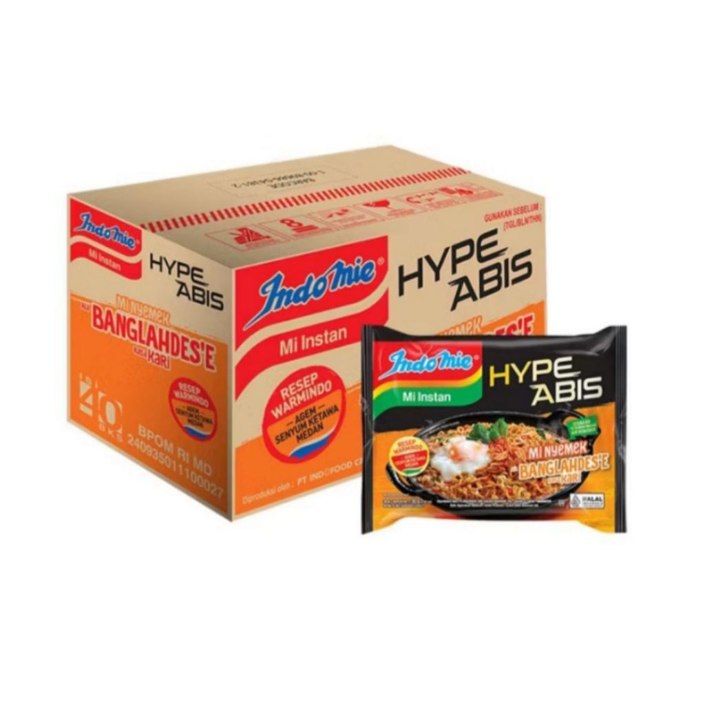 

Indomie Mi Nyemek Banglahdes'e 1 Karton 40Pcs