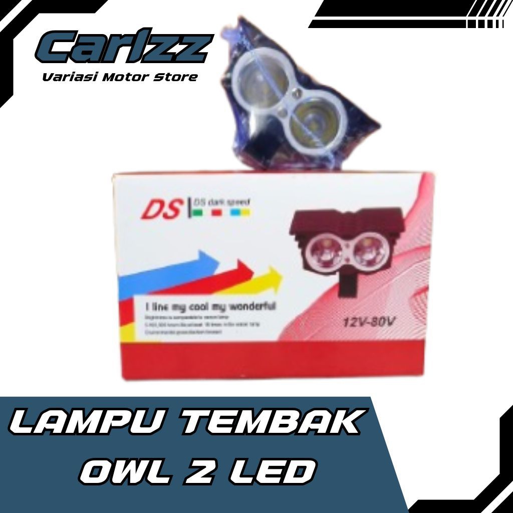 Lampu Tembak OWL 2 mata LED ( warna putih)