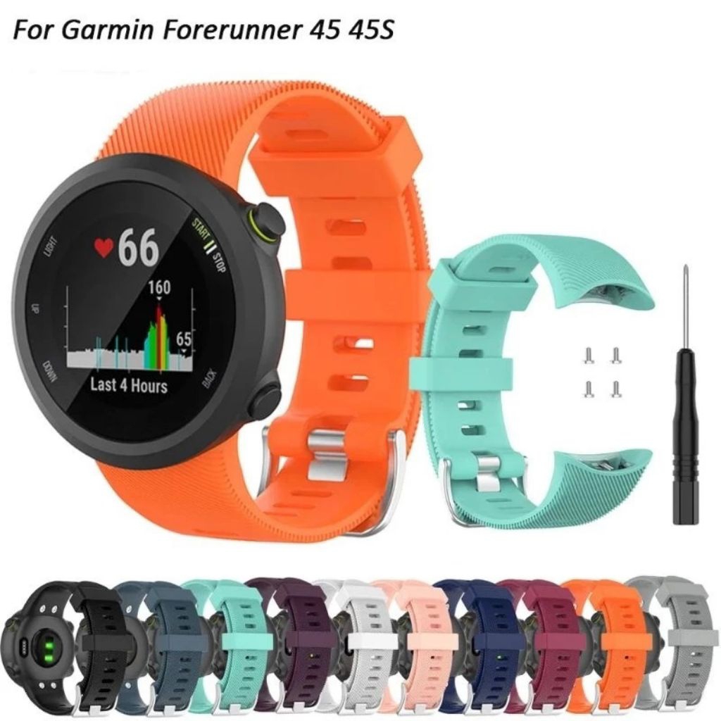 Strap Silicone / Tali Jam Garmin Forerunner 45 / 45S / Swim 2