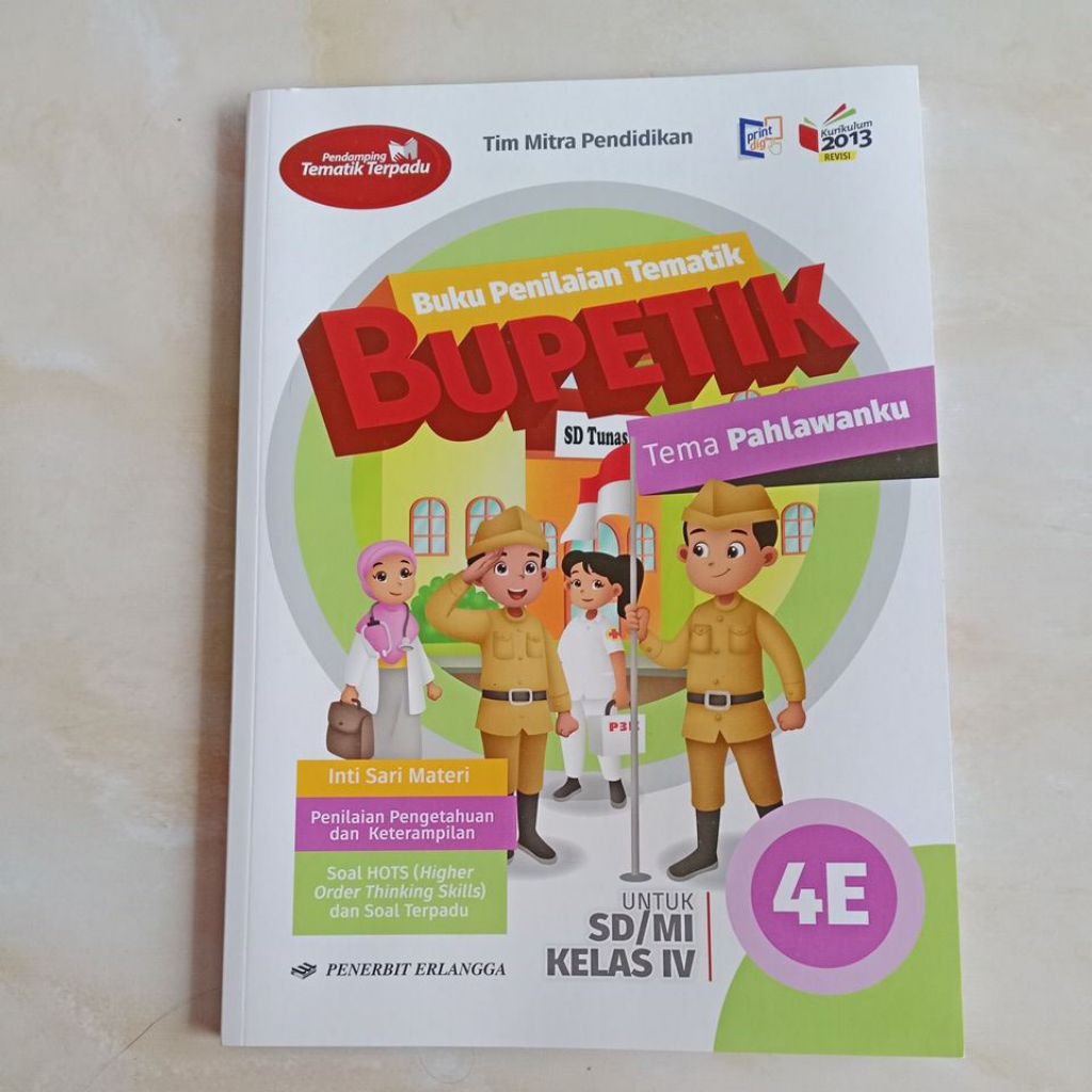 Buku penilaian Tematik Bupetik Kelas 4e Sd/Mi Erlangga