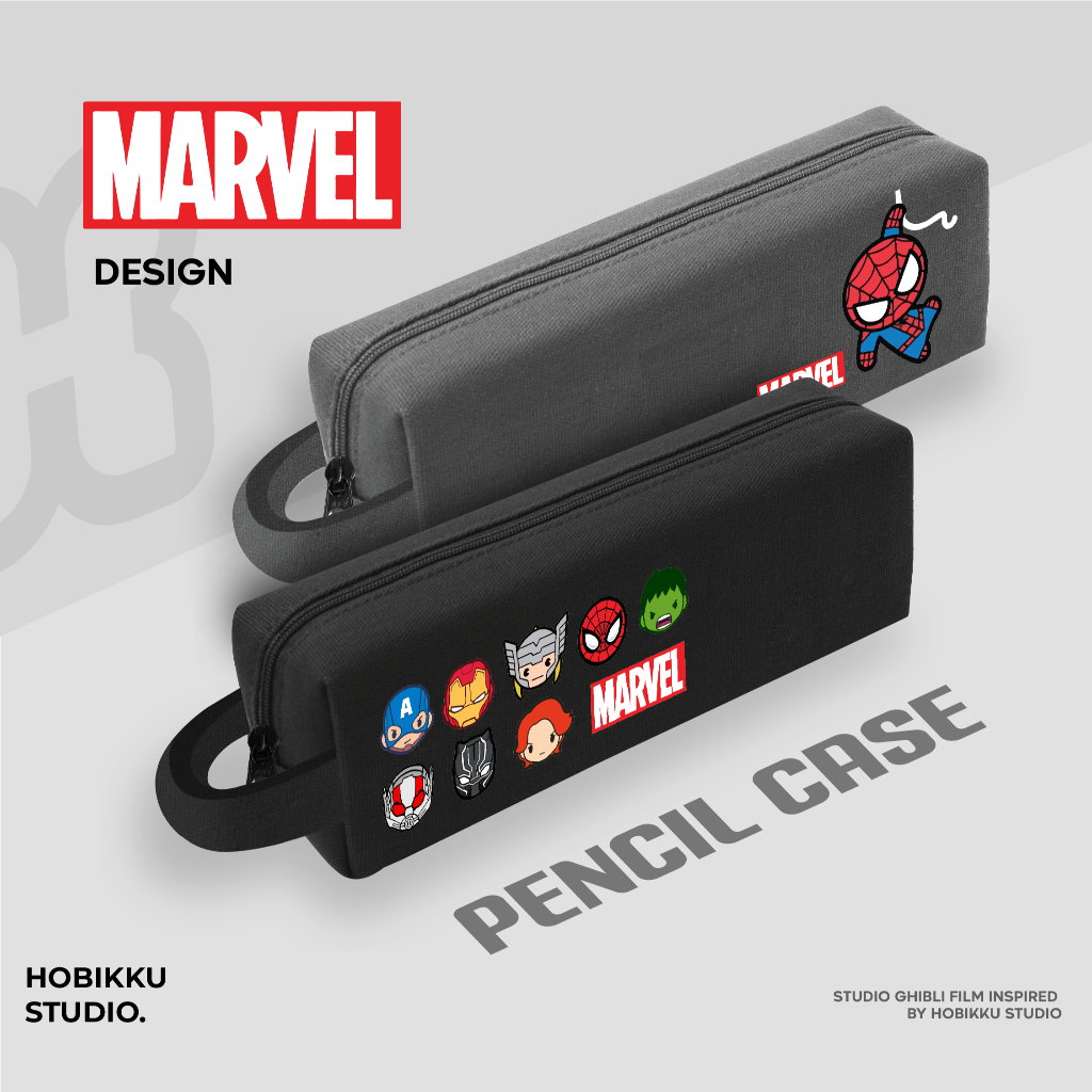 

TEMPAT PENSIL MURAH DOMPET MURAH PENCIL CASE MARVEL SPIDERMAN AVENGERS IRON MAN Pencil case Brainrot