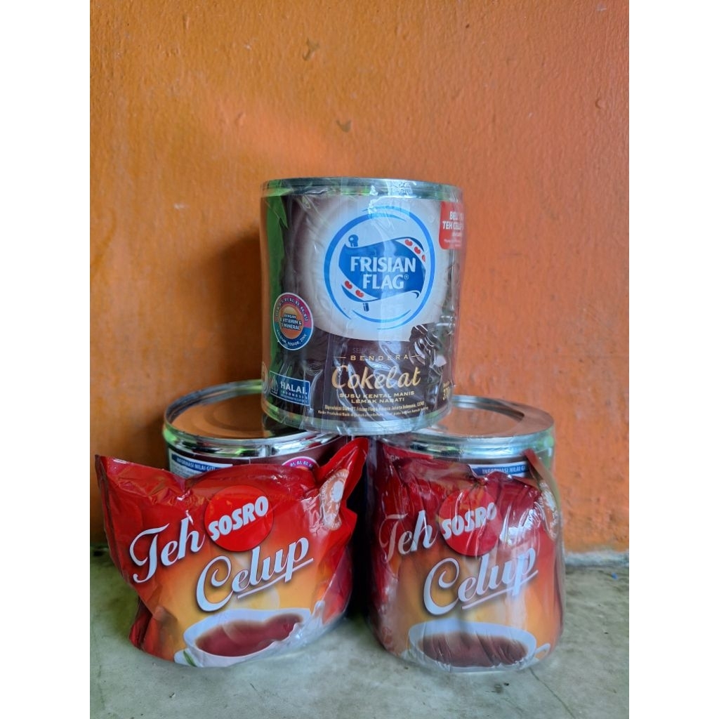 

Boundle [Susu Frisian Flag Cokelat 370g + Teh Sosro Celup Sachet] Edisi Terbatas