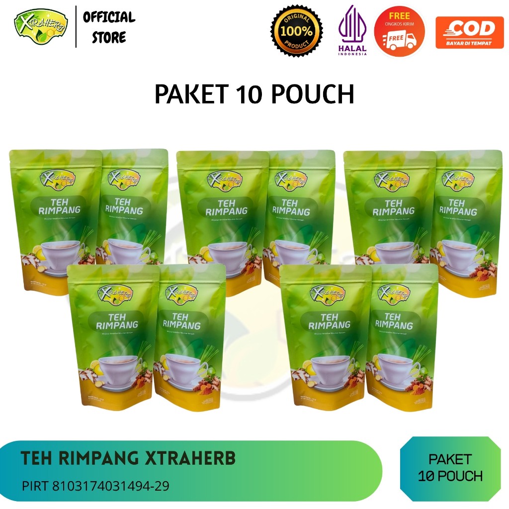 

PAKET RESELLER 10 PCS Xtraherb Teh Rimpang Minuman Herbal Ala JSR Bantu Diet Dan Promil Alami