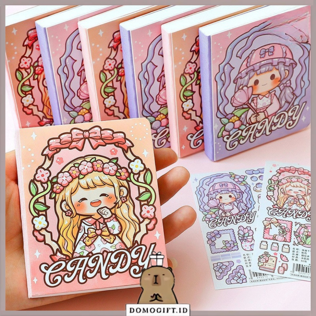 

Buku Diary Notebook Kecil Romantic Afternoon Tea Candy Book Isi 80 Halaman TLD121