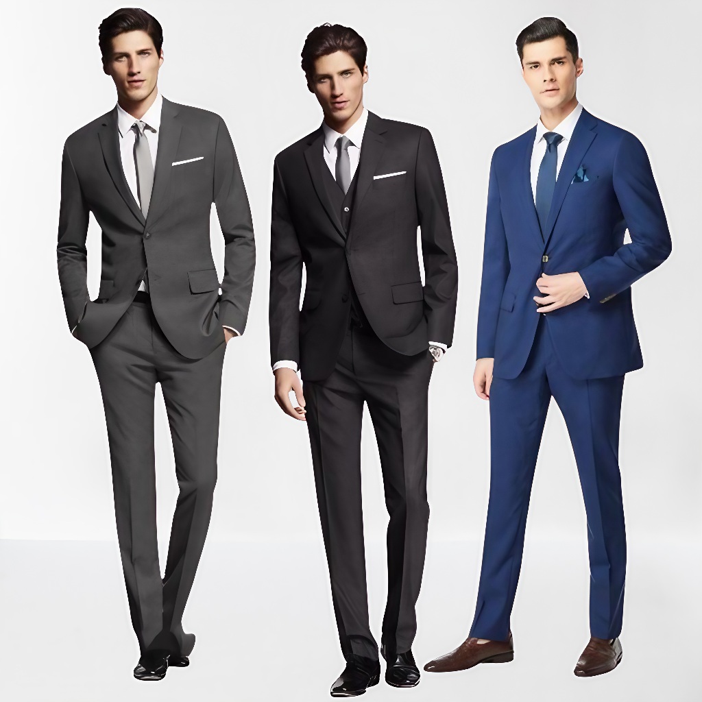 Set Jas Dan Celana Pria Casual Blazer Style Korea Setelan Cowok Keren