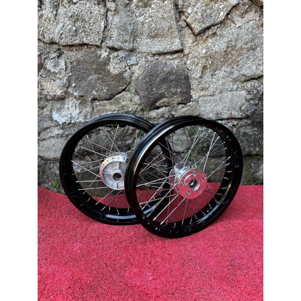 Rakitan Velg Jari Jari Vixion NEW Ukur 250/350 Ring 17 Wheelset Supermoto Yamaha Vixion NVL/NVA Tanp