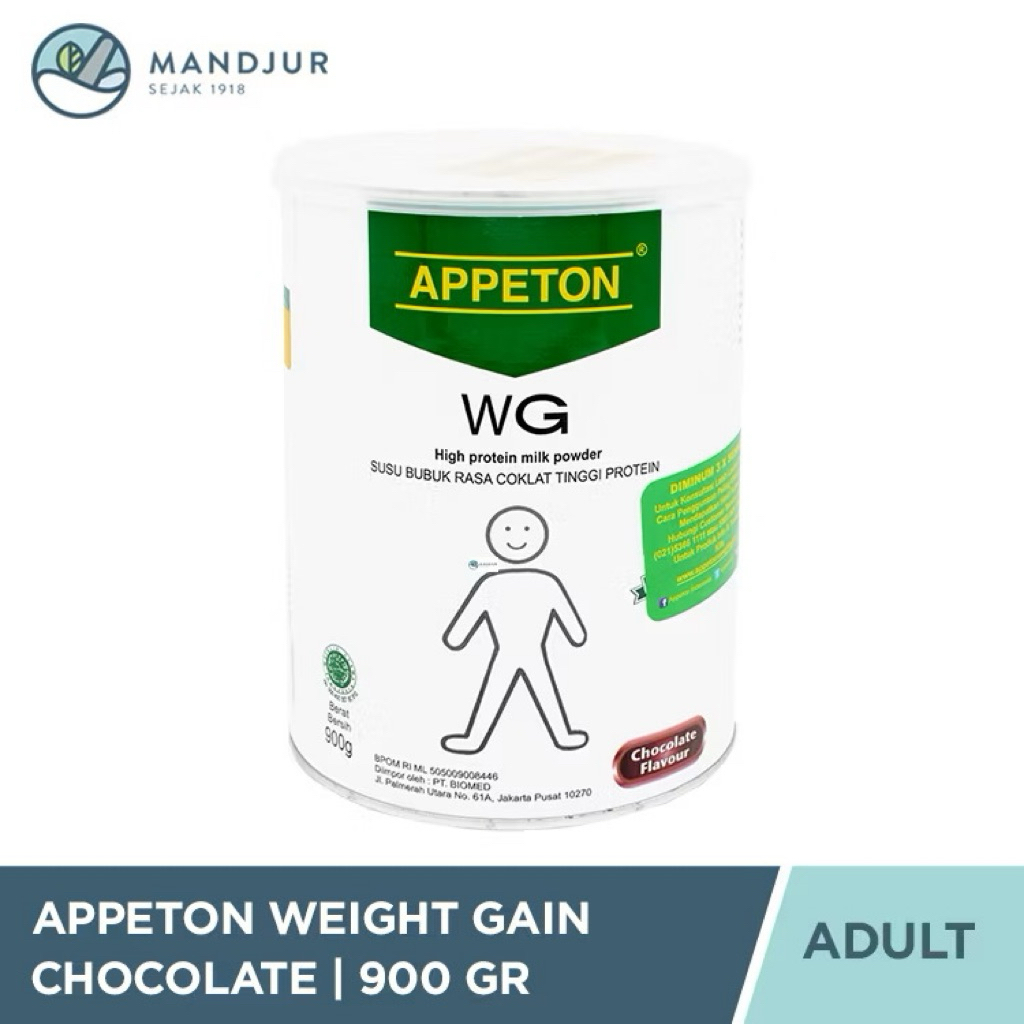 

EXP 2026 Appeton Weight Gain 900gr Coklat Susu Penambah Berat Badan 900 gr Cokelat