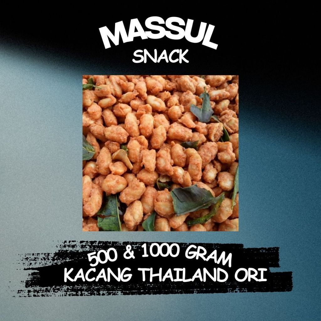 

[500 gram & 1000 gram] Camilan Kacang Thailand Daun Jeruk Rasa Ori