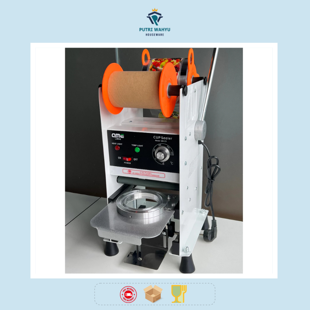 QME Sealing Machine for Jumbo Cup Sealer - Mesin Penyegel Gelas Plastik Otomatis
