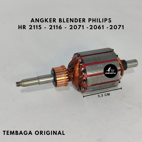 ANGKER / ROTOR DINAMO BLENDER PHILIPS HR 2115 2116 2061 2071