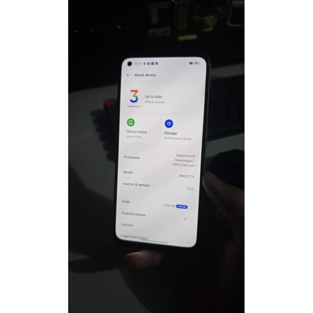 Realme 7 pro 8/128 second