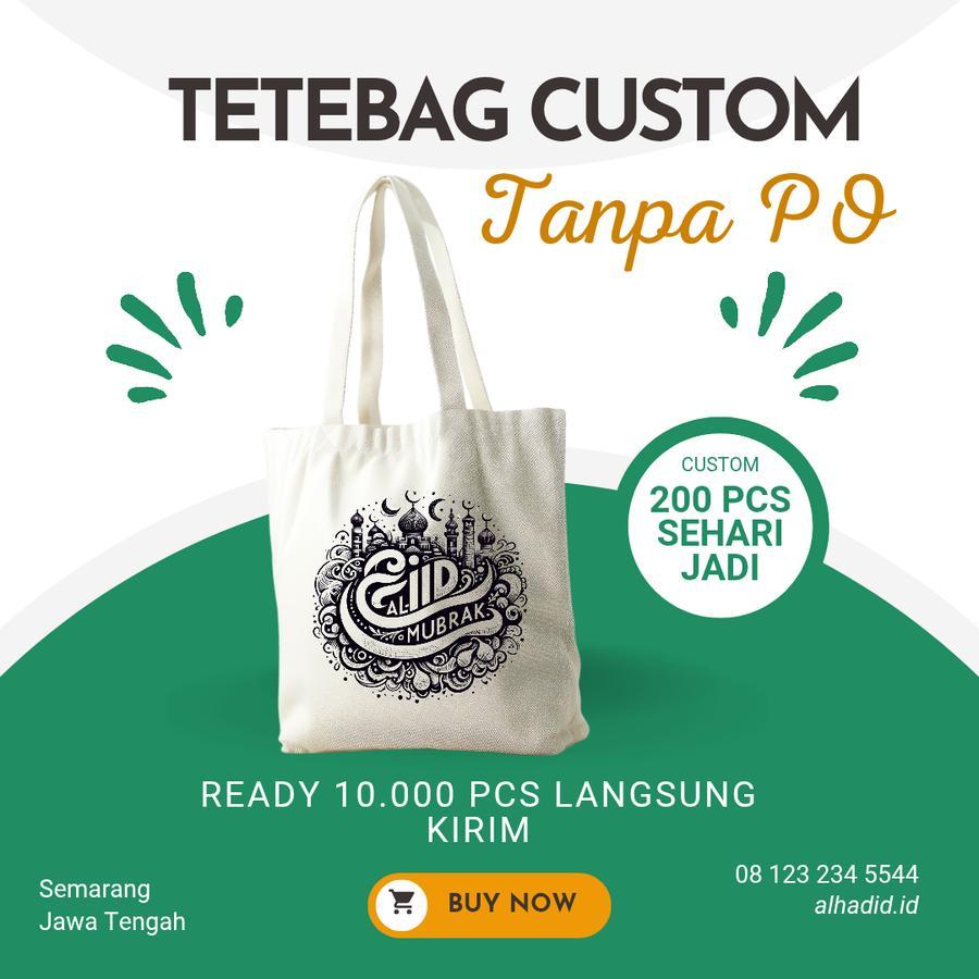 Totebag Pokemon / Tote Bag / Tas Souvenir / Goodie Bag Blacu Semarang