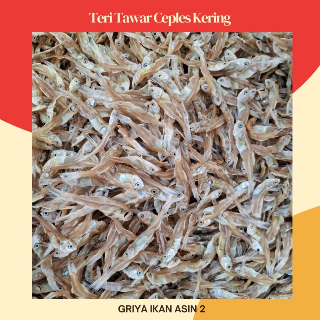 ikan teri tawar kering/teri ceples tawar/teri bunga tawar 1 kg termurah