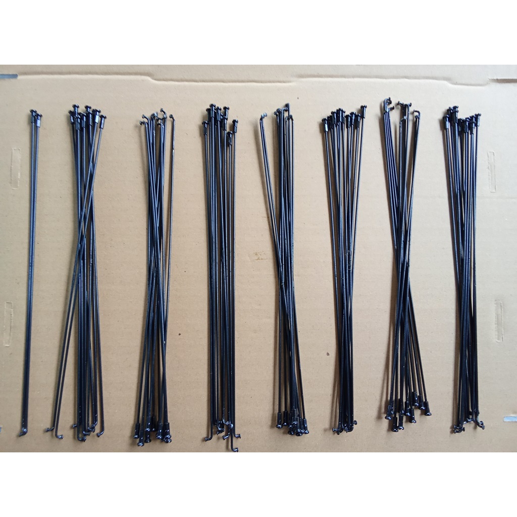 Jari Jari Sepeda Onthel 26 Depan Belakang Warna Hitam 72 Biji