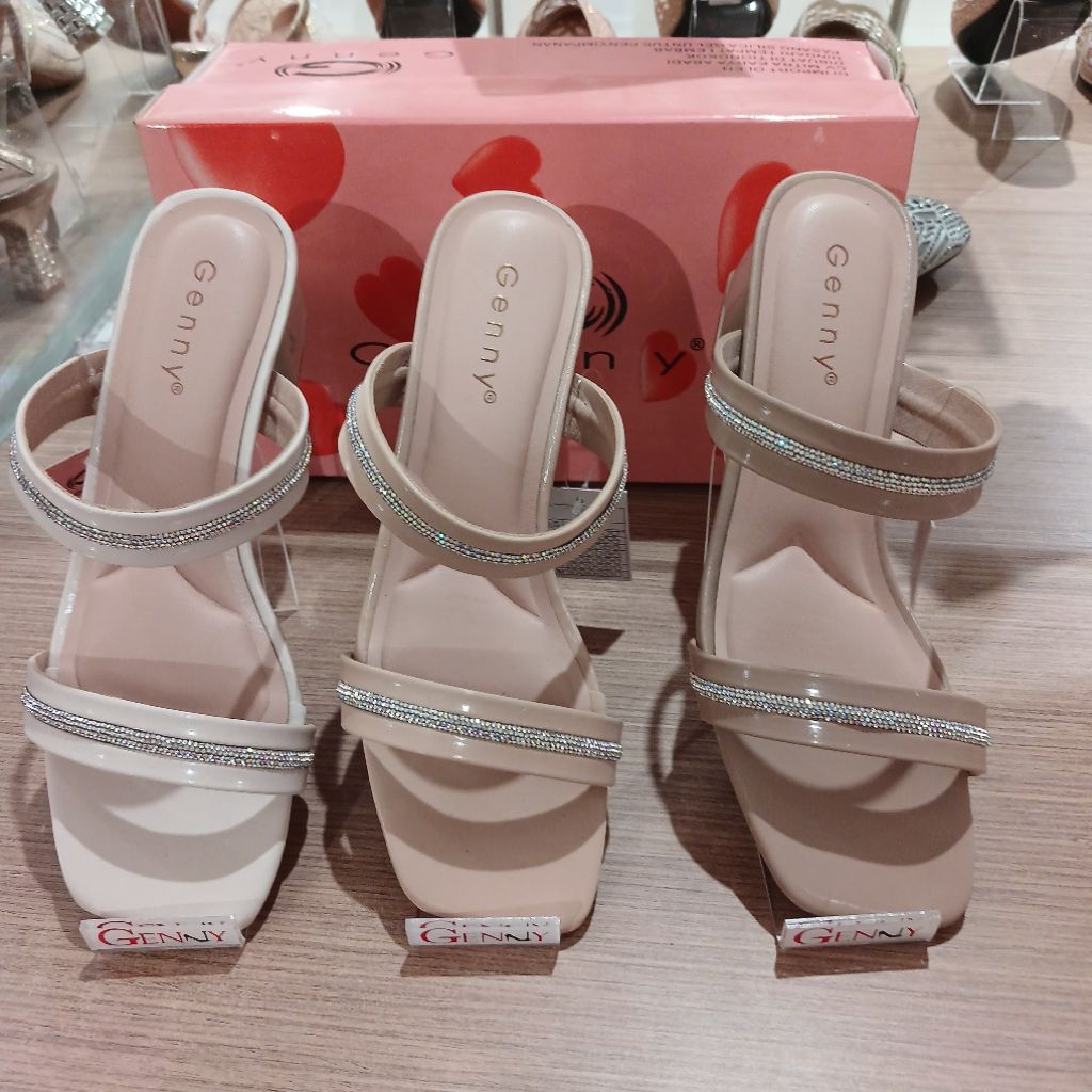 sandal wanita heels 5cm GENNY❗️ori matahari