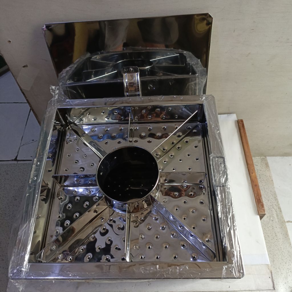 Dandang Pentol Dandang Dimsum Dandang Bakso Cuanki Siomay / Dandang Kotak 8 sekat Bahan stainless