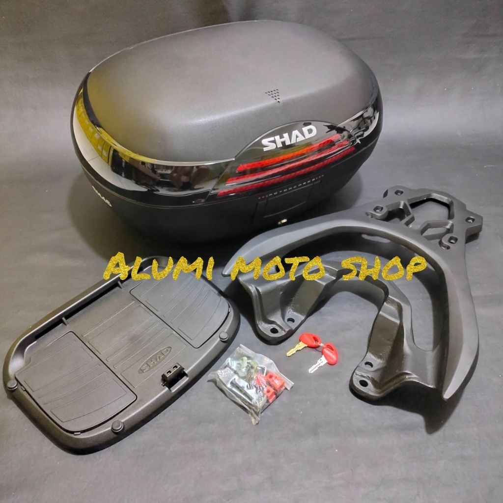 paketan box shad 46 plus breket box yamaha freego new dan freego old