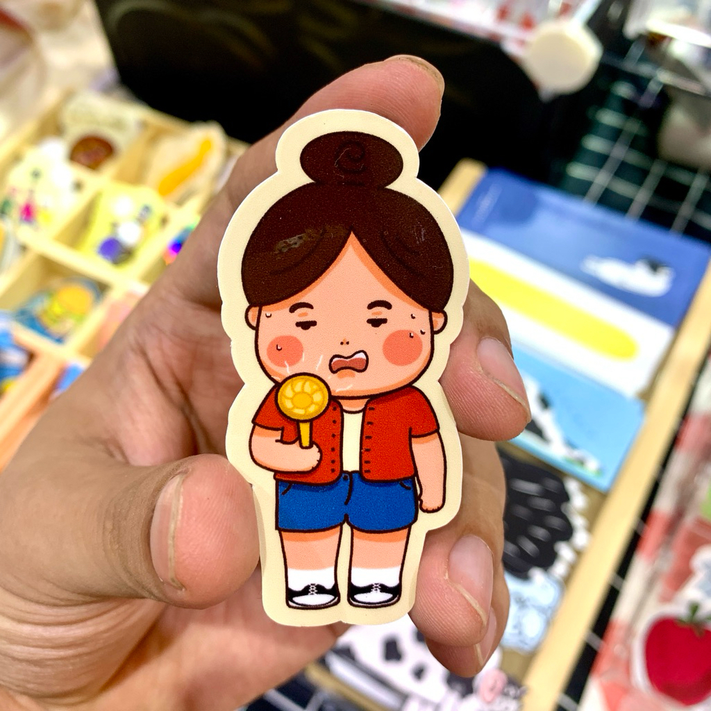 

Sticker Lucu Tahan Air - Sticker Bucepol Kegerahan