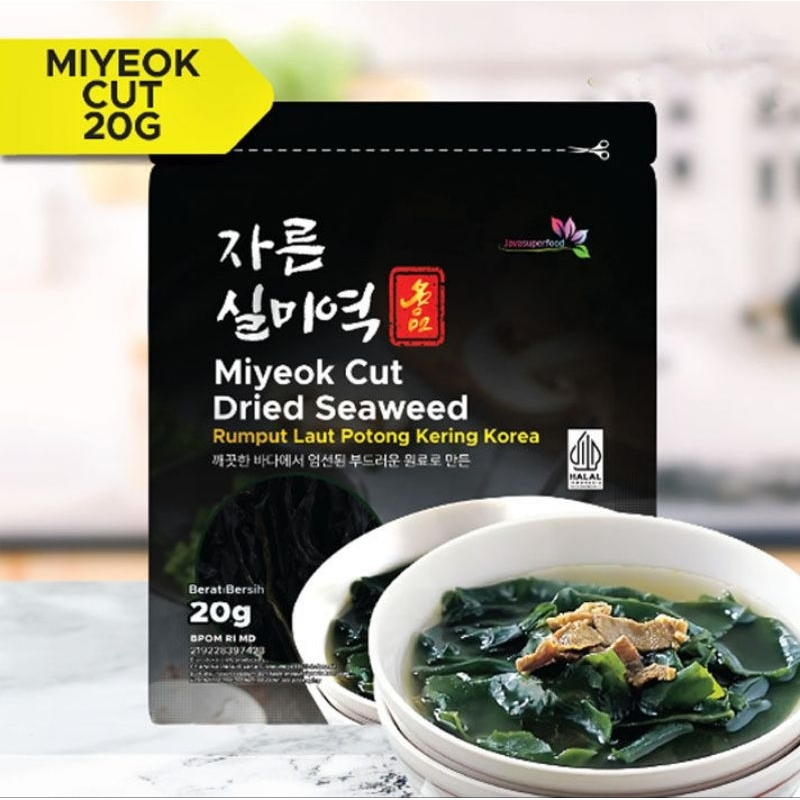 

[oddsolshop] pekanbaru/Java Super Food Miyeok Cut Dried Seaweed 20GR Rumput Laut Kering Korea Potong