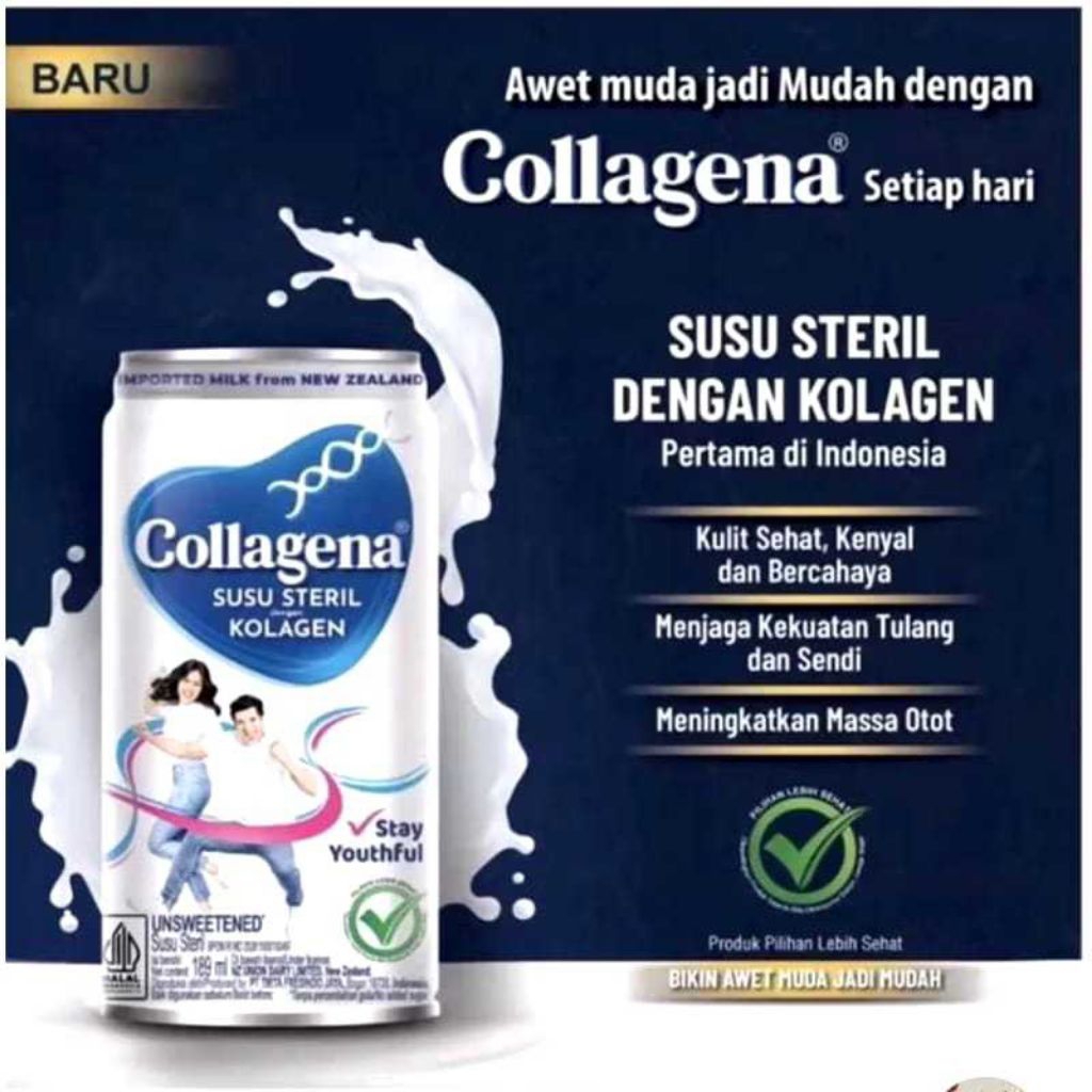 

Collagena Susu Steril 1 dus/1 karton isi 12 kaleng