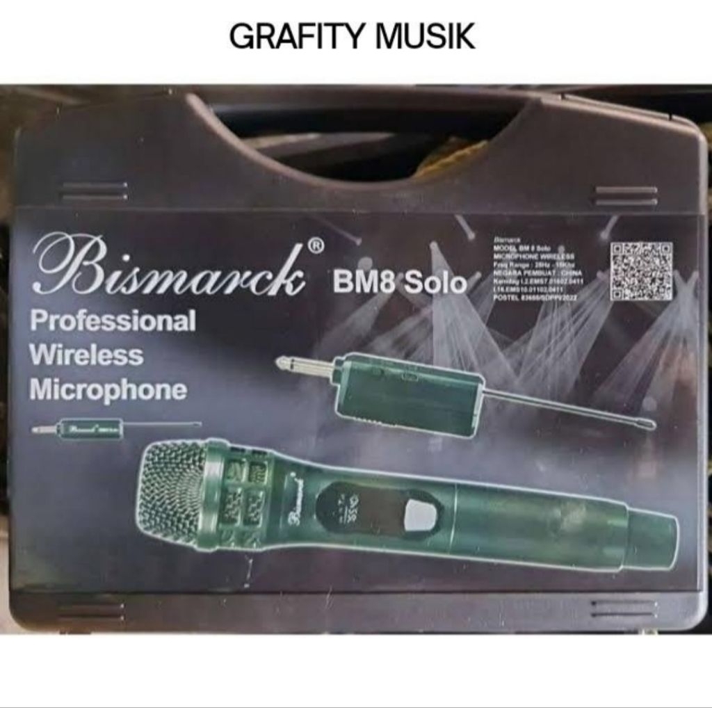 Microphone Wireless Bismarck BM8 Solo Original