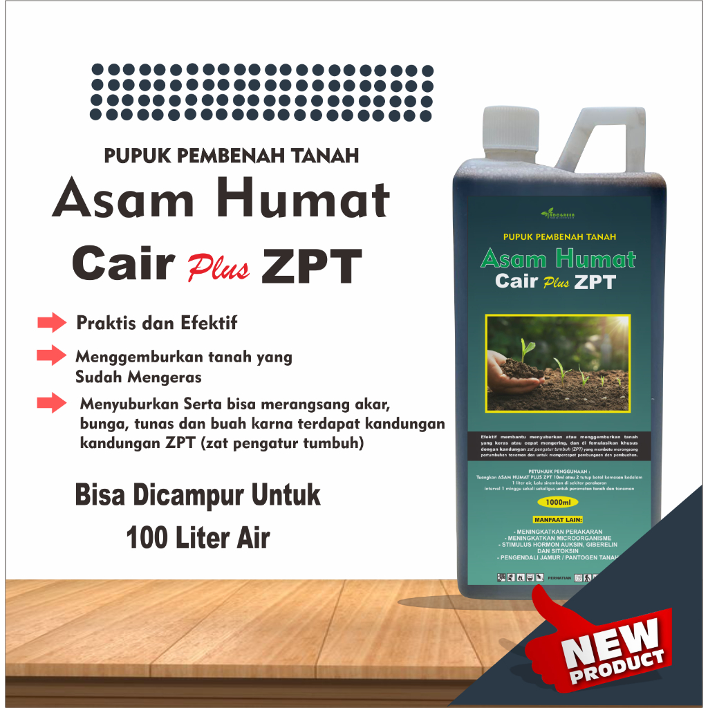 Asam Humat Cair 1 Liter / Asam Humat zpt 1 liter