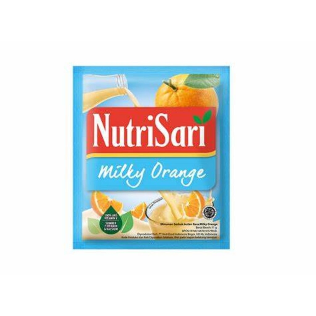 

Nutrisari Milky Orange 11g 1dus isi 160pcs